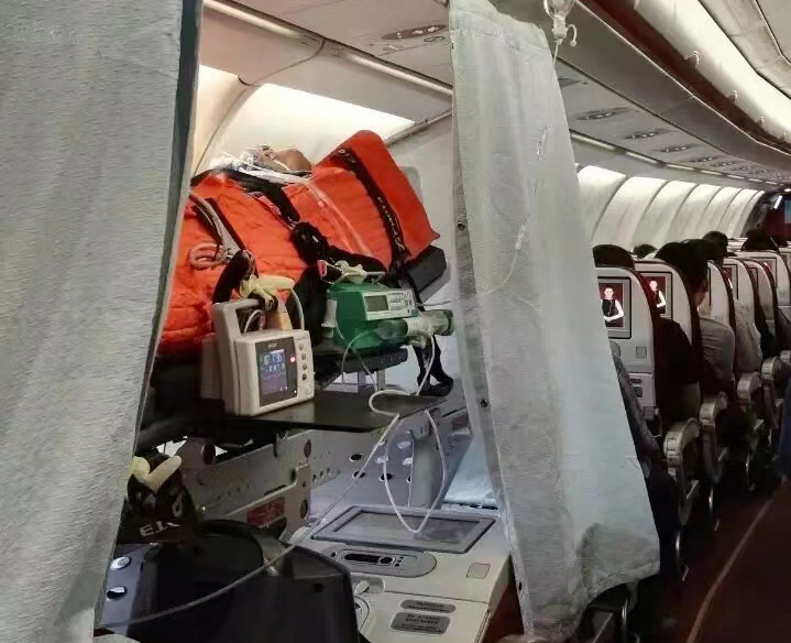 宝坻区跨国医疗包机、航空担架